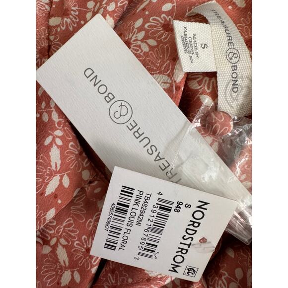 TREASURE & BOND Nordstrom ~ Floral Blouse Top Size Small VACAY - Picture 7 of 7